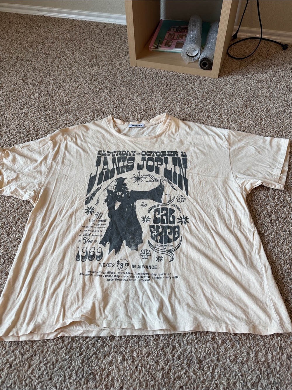 Daydreamer LA Janis Joplin band tee OS